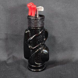 Vtg 70s Avon Bottle Decanter The Swinger Golf Club Bag Mostly Full -Display Only